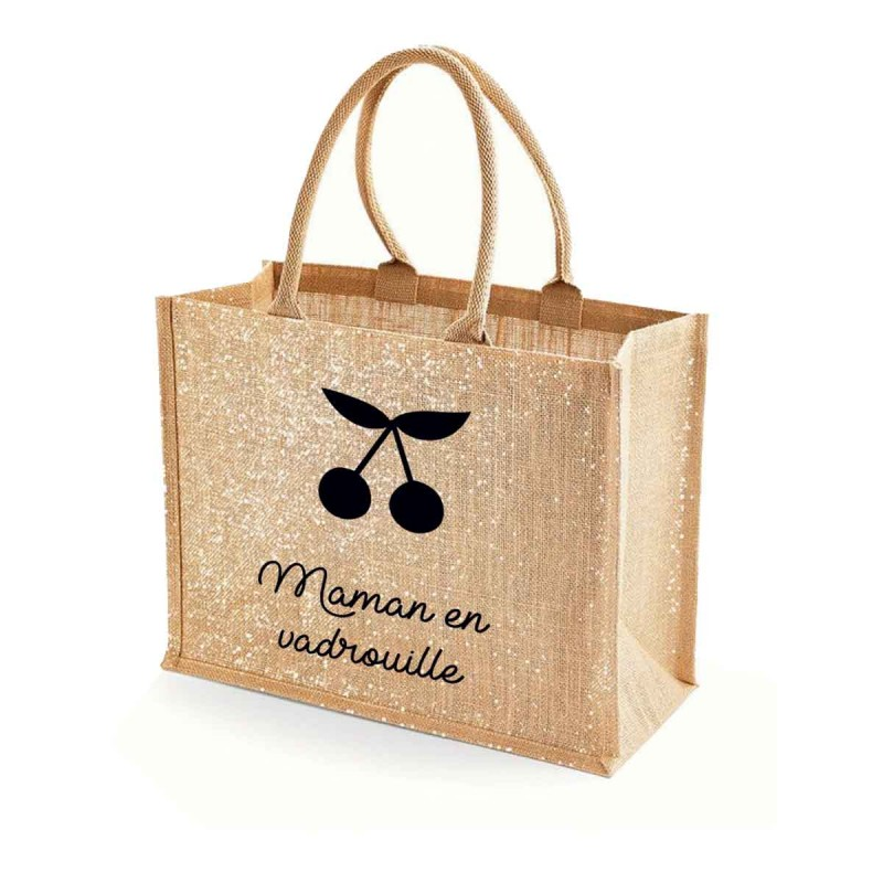 Duo cabas personnalisés - Cadeau mère / fille