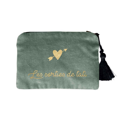Pochette en velours personnalisée