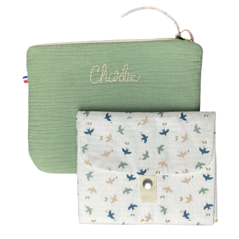 Pochette à langer Nomade déjà personnalisée au prénom Charlie