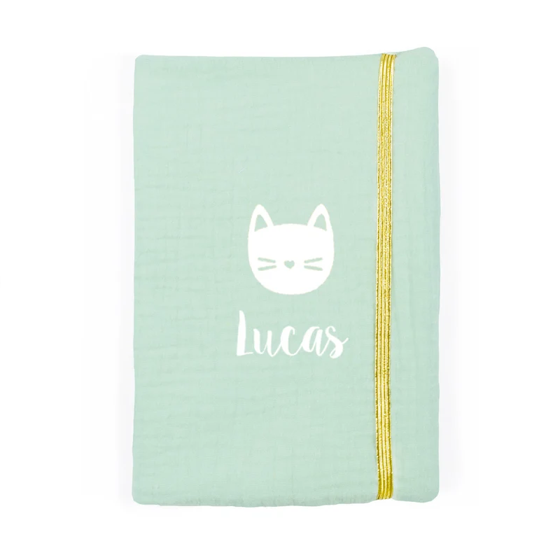 Protège carnet de santé personnalisé double gaze