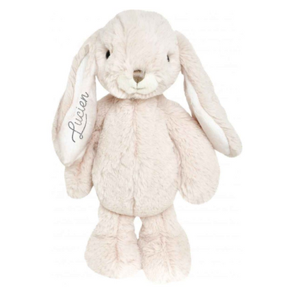 Doudou lapin personnalisé Crème