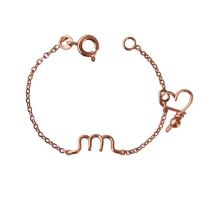 Bracelet personnalisé - Minuscule sur chaine kids