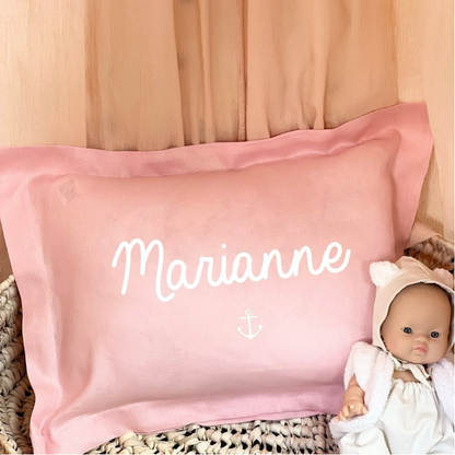 Coussin bébé personnalisé - Lin