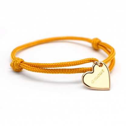 Bracelet personnalisé - Cordon Cœur