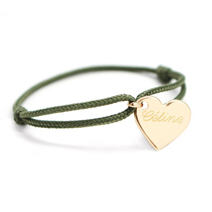 Bracelet personnalisé - Cordon Cœur