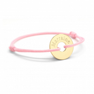 Bracelet personnalisé cordon été - Ma petite chérie - Plaqué Or ou Argent