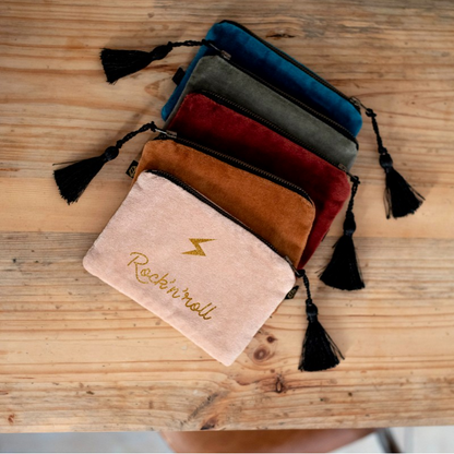 Pochette en velours personnalisée - Cadeau maîtresse