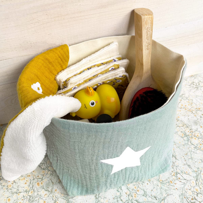 Panière personnalisée + Lingettes réutilisables