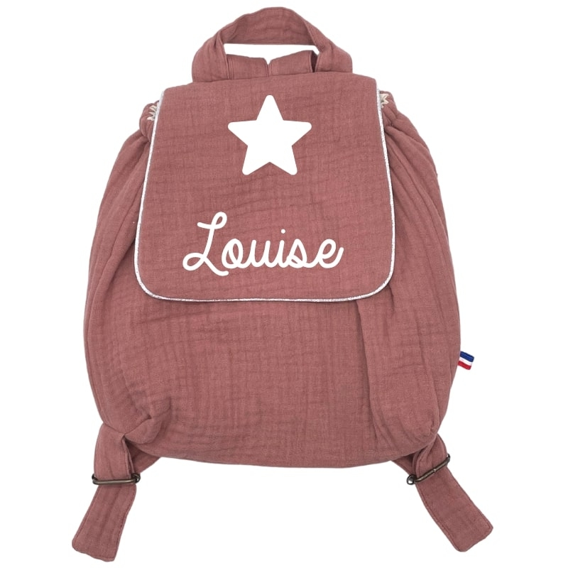 Sac à dos bébé personnalisé - Modèle Gaze de coton