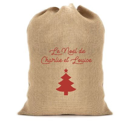 Hotte de Noël personnalisée
