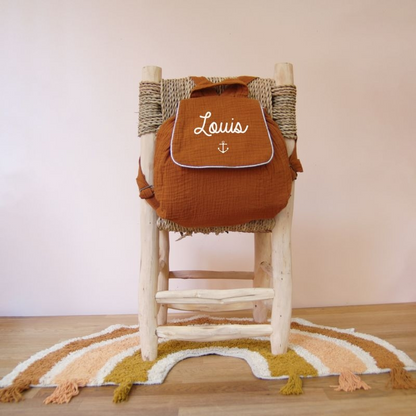 Sac à dos bébé personnalisé - Modèle Gaze de coton