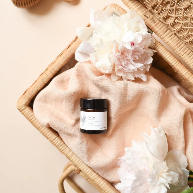 Bougie parfumée personnalisée mini - Cadeau invité