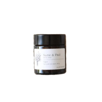Bougie parfumée personnalisée mini - Cadeau invité