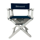 Fauteuil metteur en scène déjà personnalisé au prénom Edouard