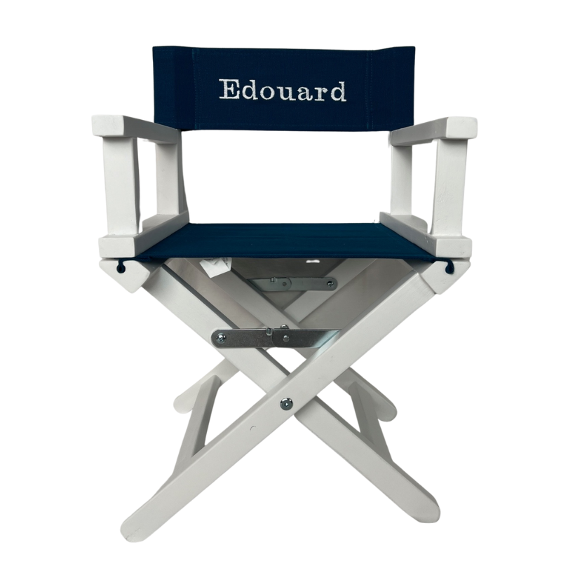 Fauteuil metteur en scène déjà personnalisé au prénom Edouard