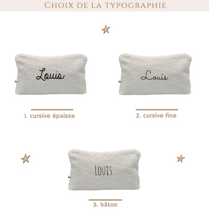 Trousse personnalisée moumoute - Cadeau maîtresse