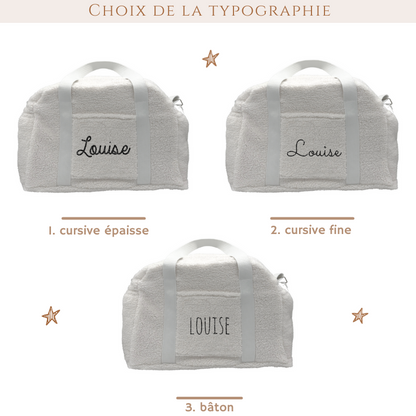 Sac à langer moumoute personnalisé