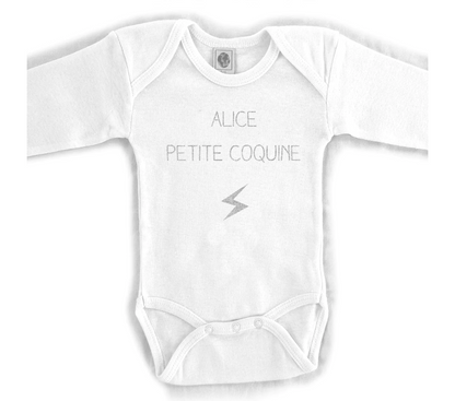 Body bébé personnalisé