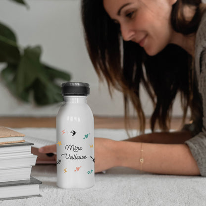 Gourde isotherme Motifs Tatoo - Cadeau fête des mères