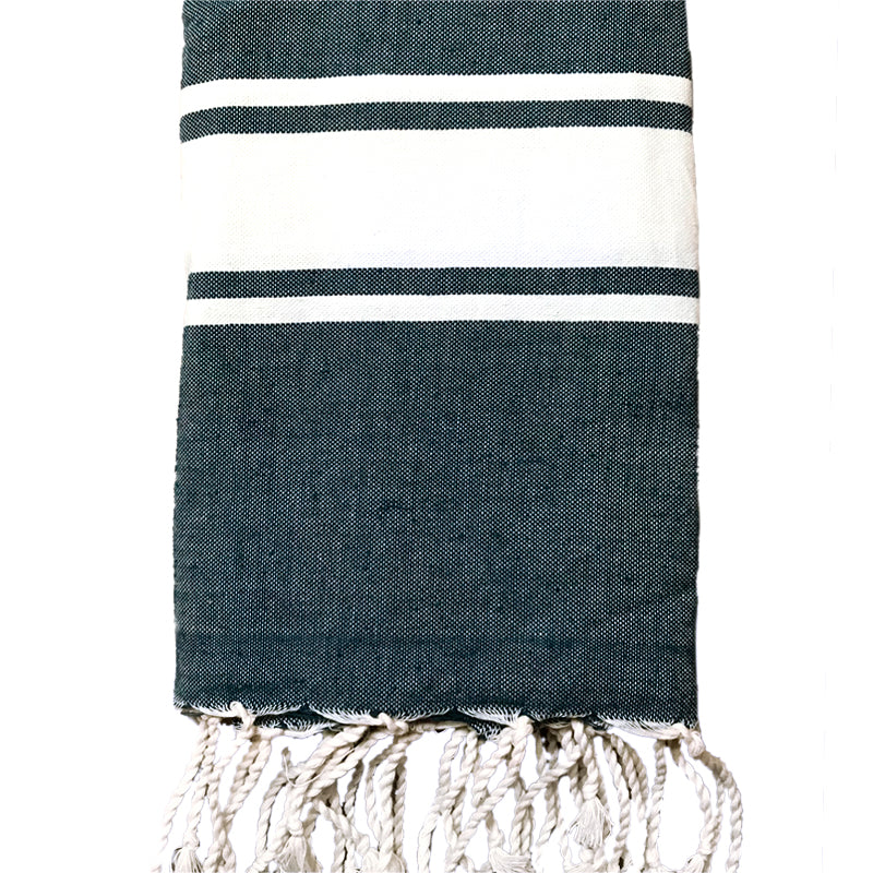 Fouta plate personnalisable - Pétrole