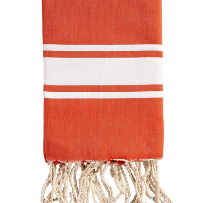 Fouta plate personnalisable - Orange